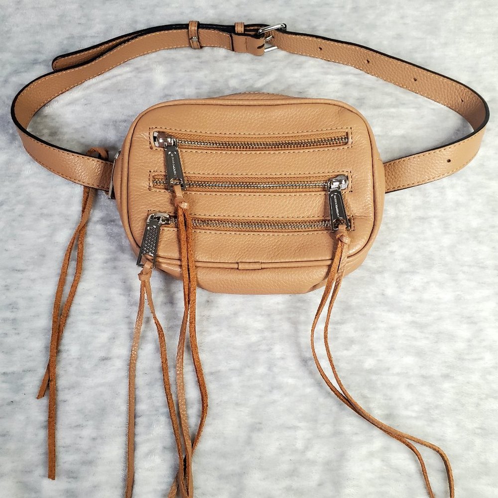 Rebecca Minkoff Tan Leather Tassel Belt Bag